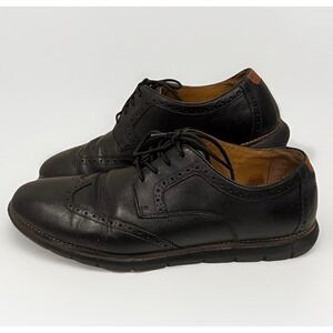 Johnston & Murphy Wingtip‎ Oxfords Mens 12M Black Leather Brogue 20-4635